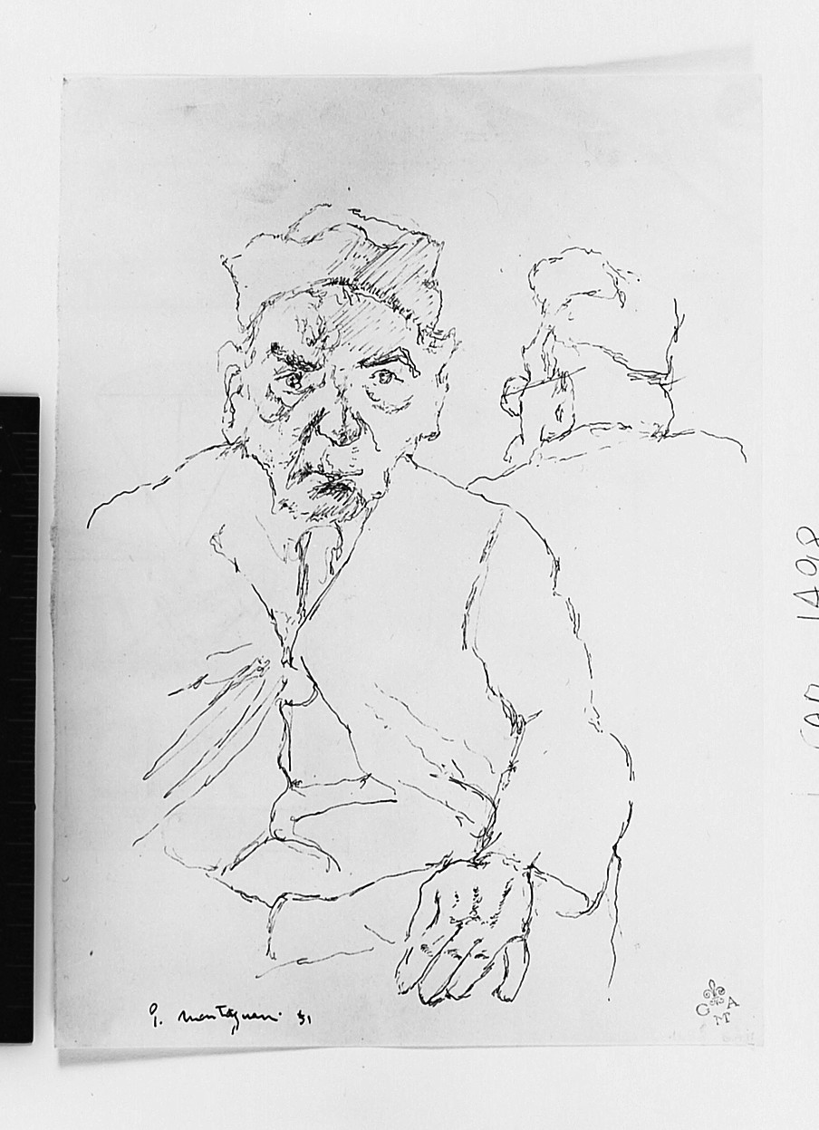 figure maschili (disegno) di Montagnani Emilio (sec. XX)