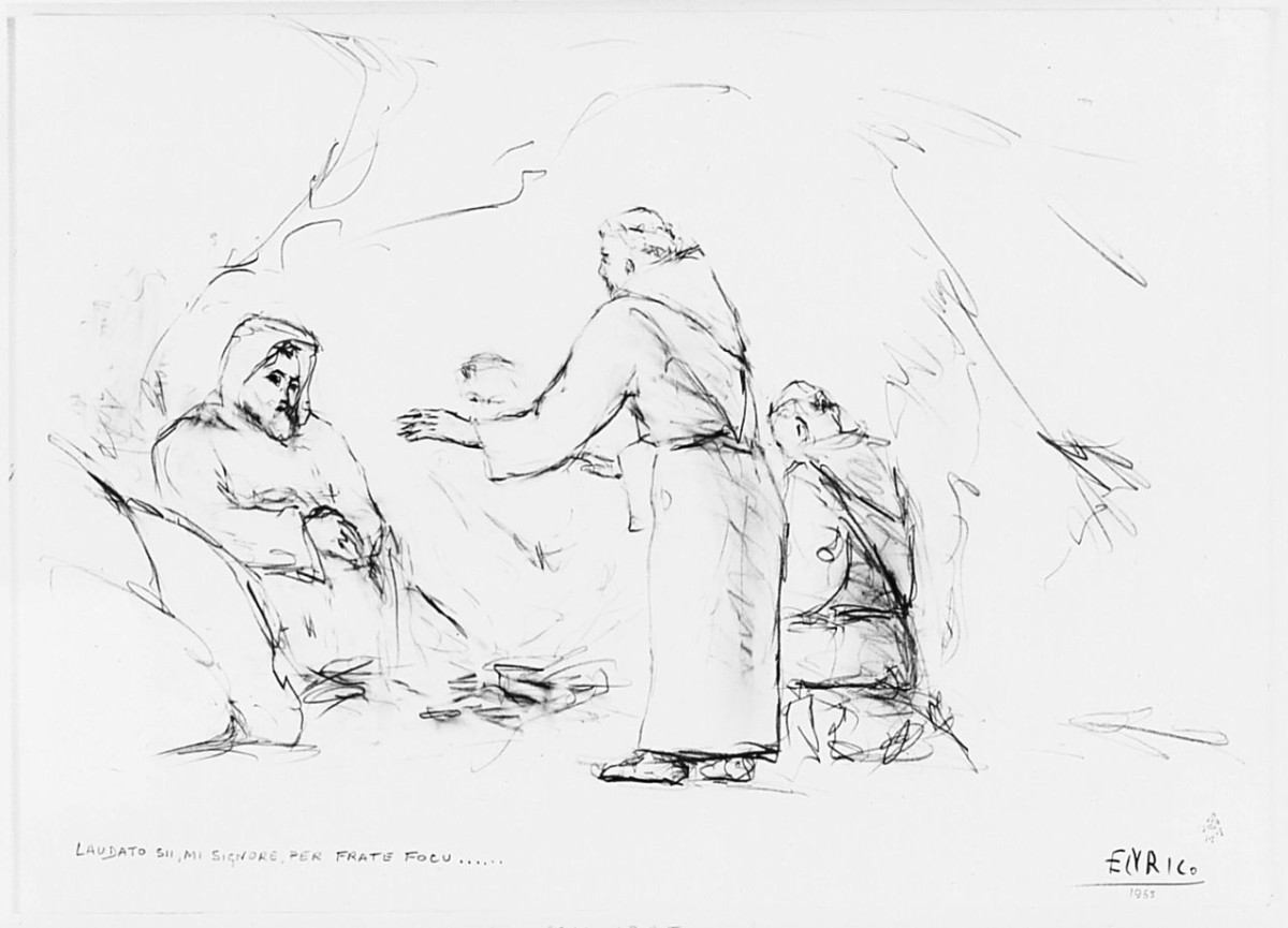 figure maschili (disegno) di Maccioni Enrico (sec. XX)