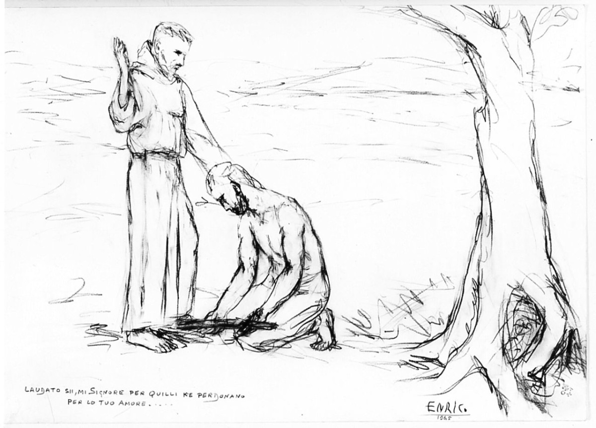 figure maschili (disegno) di Maccioni Enrico (sec. XX)