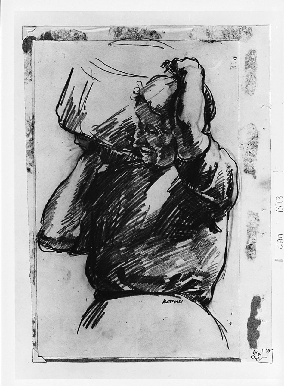 figura femminile (disegno) di Notte Emilio (sec. XX)