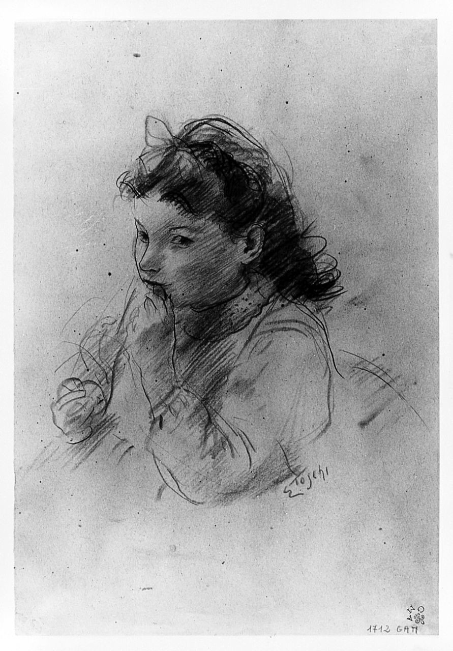 bambina (disegno) di Toschi Ermanno (sec. XX)