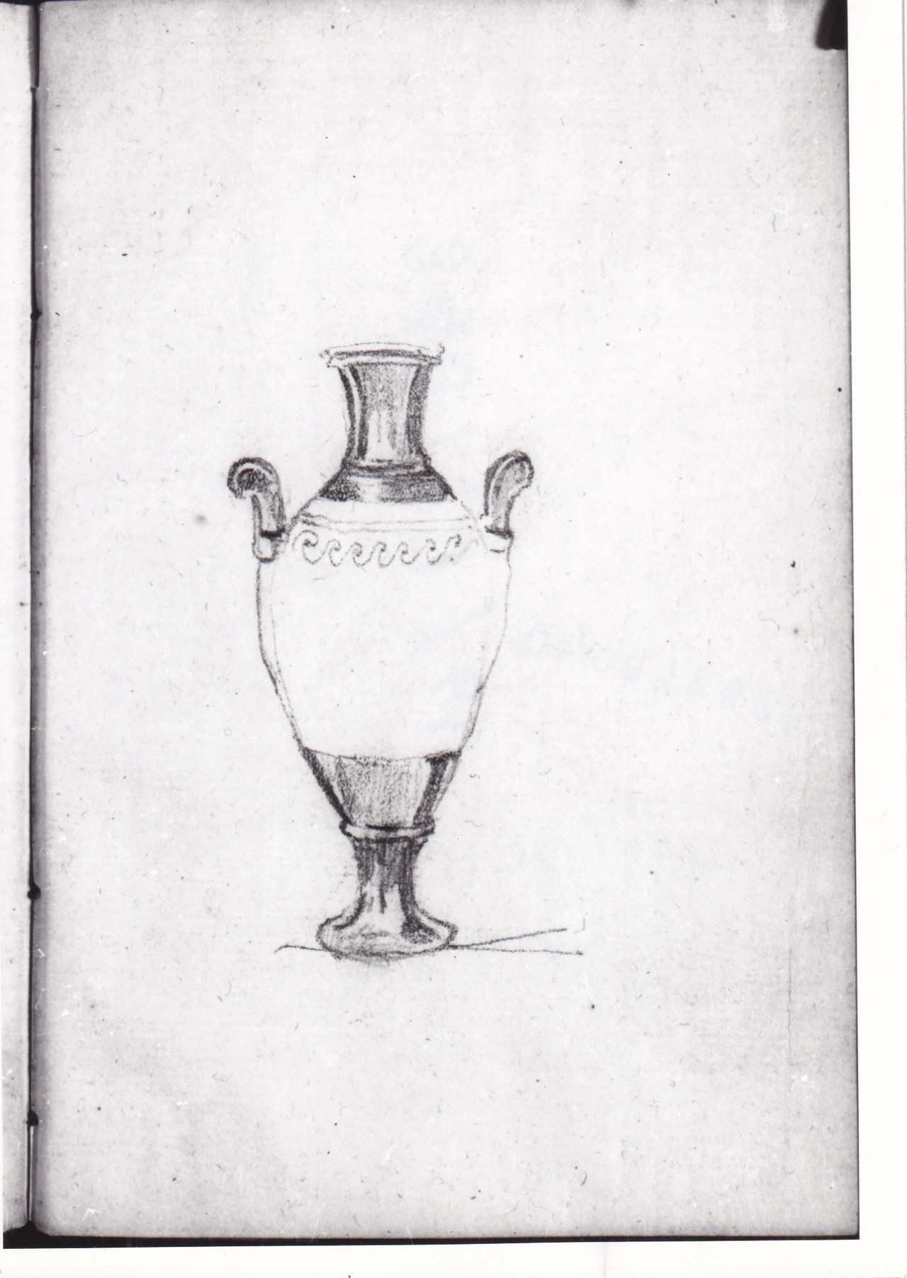 Studio di anfora (disegno) di Bezzuoli Giuseppe (sec. XIX)