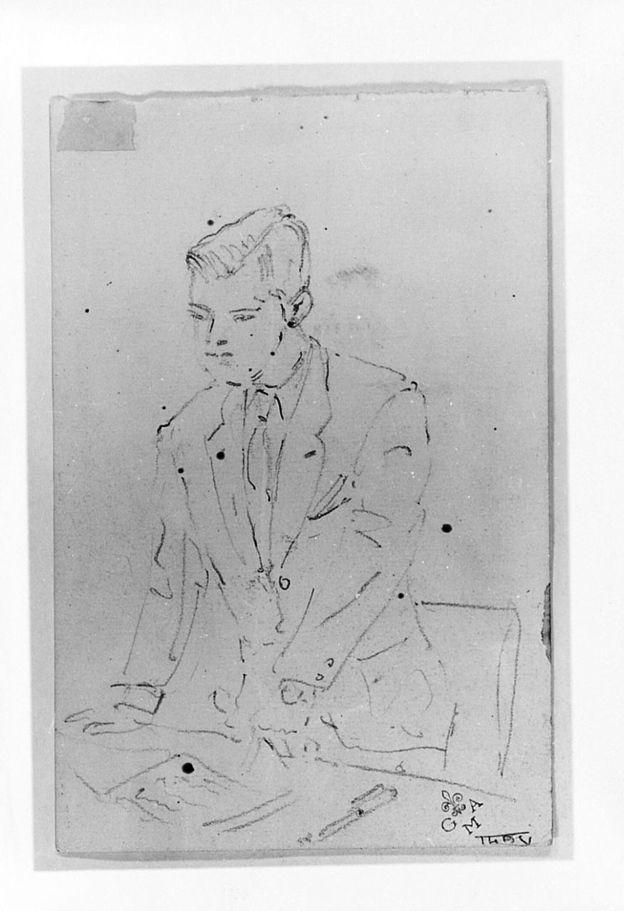 figura maschile (disegno) di Tursi Francesco (sec. XX)