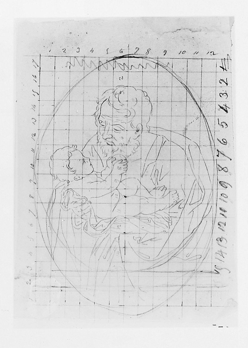 San Giuseppe (disegno) di Saltini Pietro (terzo quarto sec. XIX)