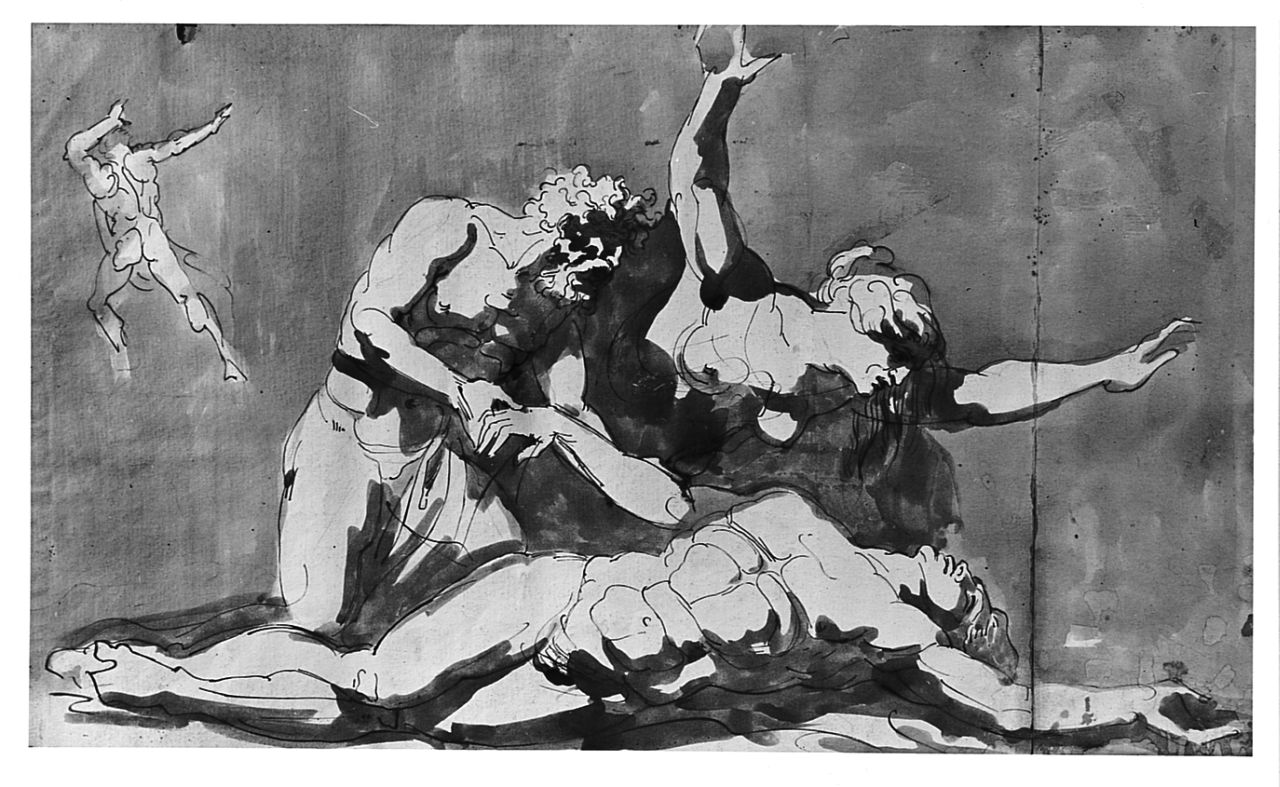 morte di Abele (disegno) - ambito italiano (sec. XIX)