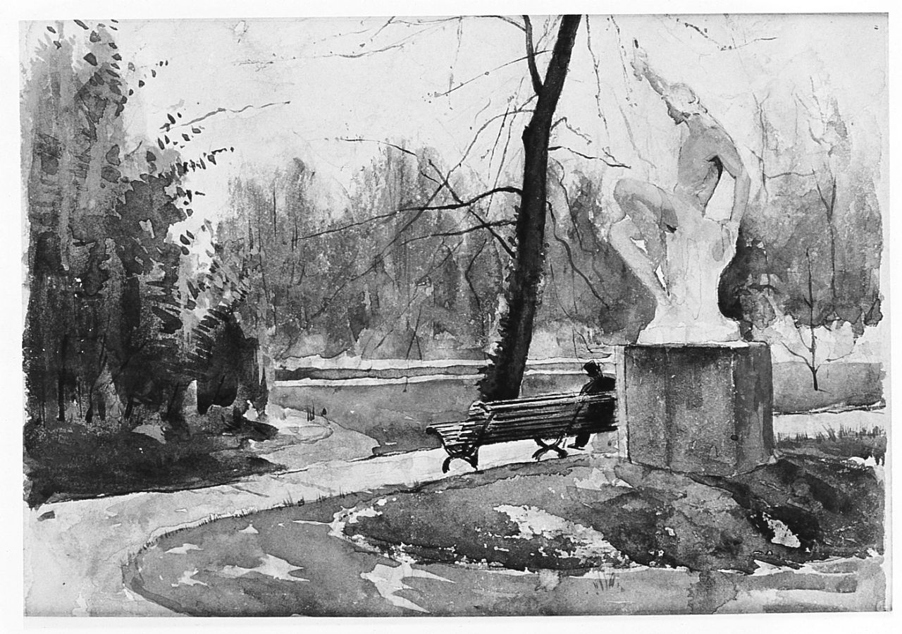 giardino (disegno) di Ancillotti Torello (ultimo quarto sec. XIX)