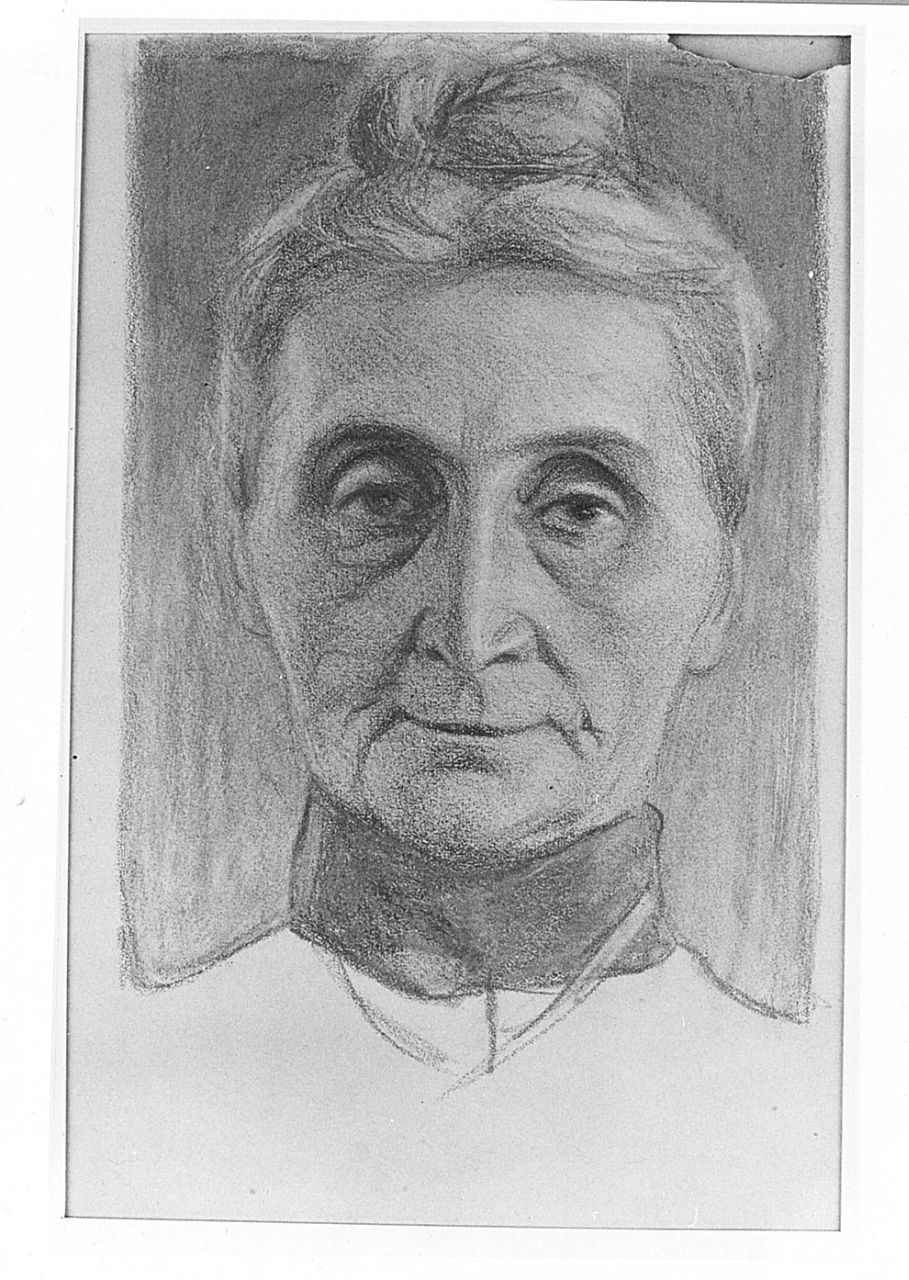 La madre, ritratto di donna (disegno) di Ancillotti Goretti Beatrice (sec. XIX)