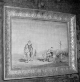 Uomo del paese di Cellia, scena campestre (disegno) - ambito italiano (sec. XIX)