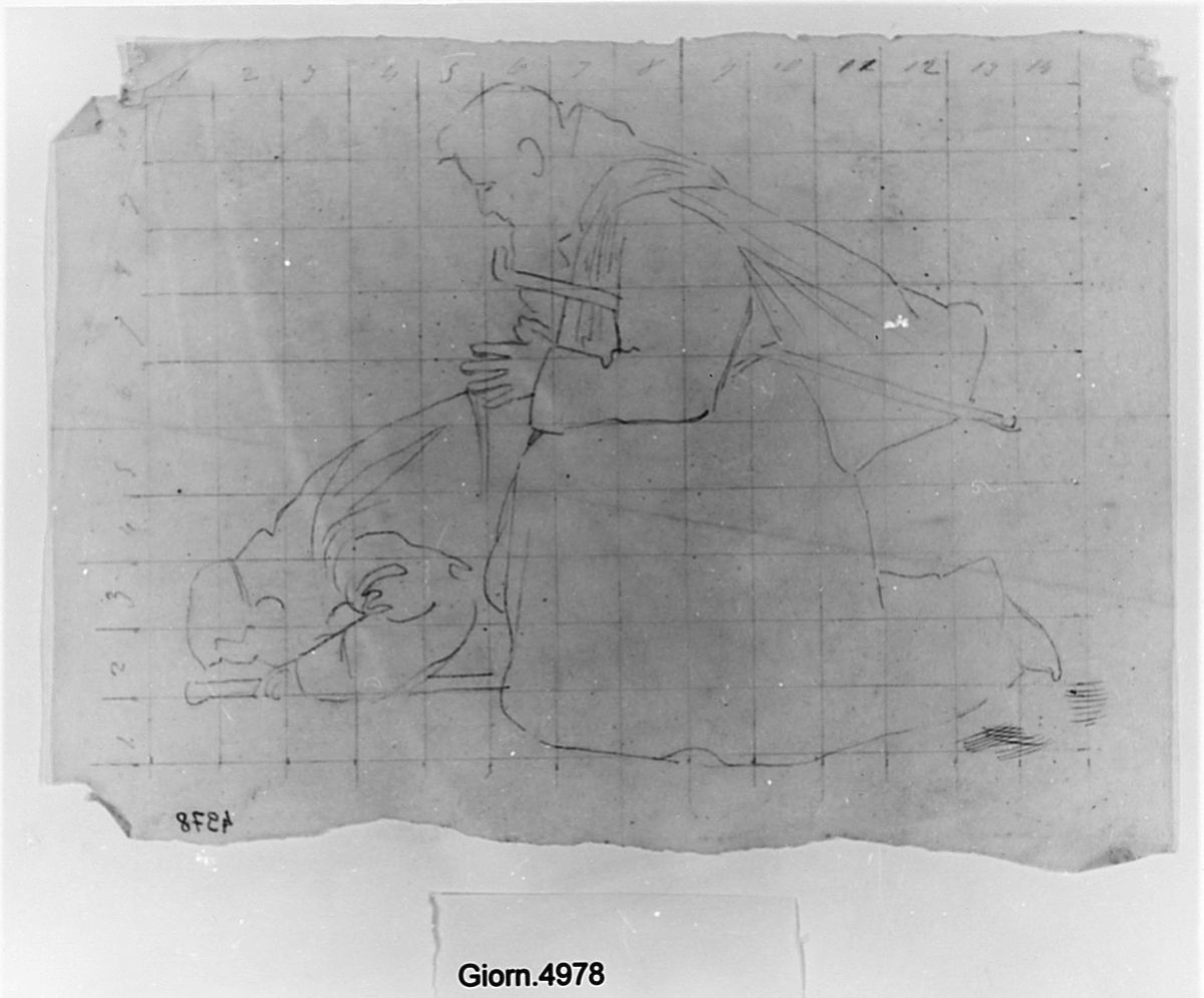 frati (disegno) di Saltini Pietro (terzo quarto sec. XIX)