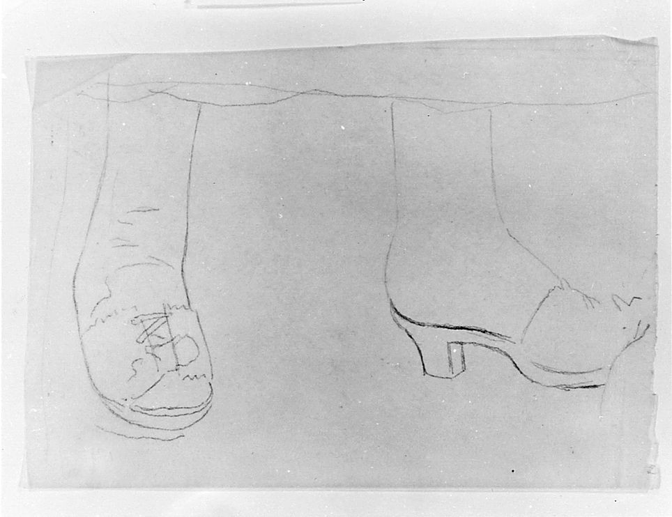 studio di piedi, particolari anatomici (disegno) di Saltini Pietro (terzo quarto sec. XIX)