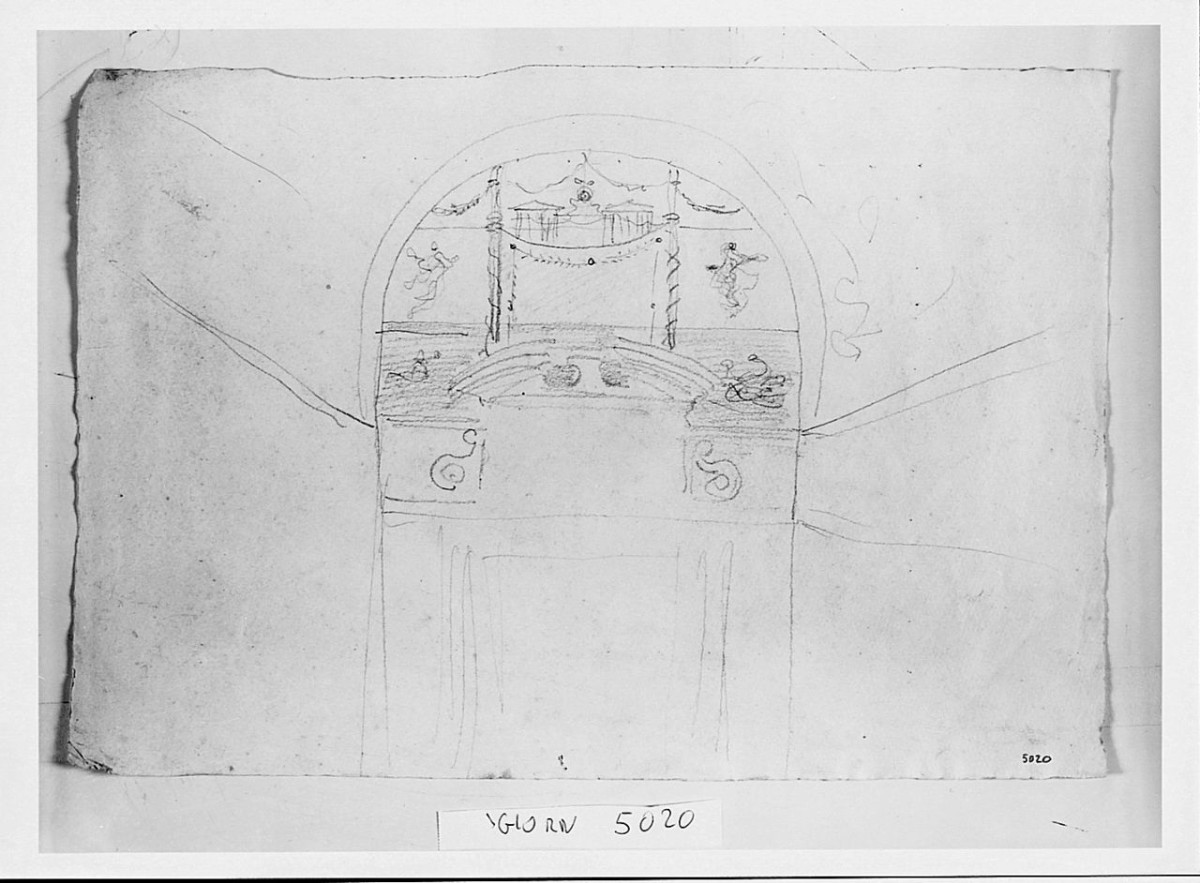 architettura (disegno) di Saltini Pietro (terzo quarto sec. XIX)