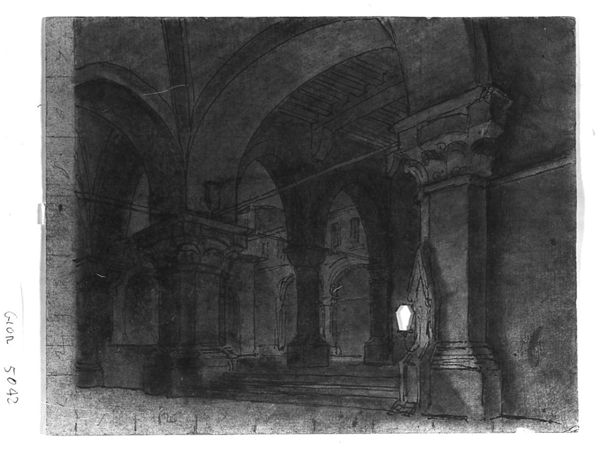 Studi di scenografia, architettura (disegno) di Saltini Pietro (terzo quarto sec. XIX)