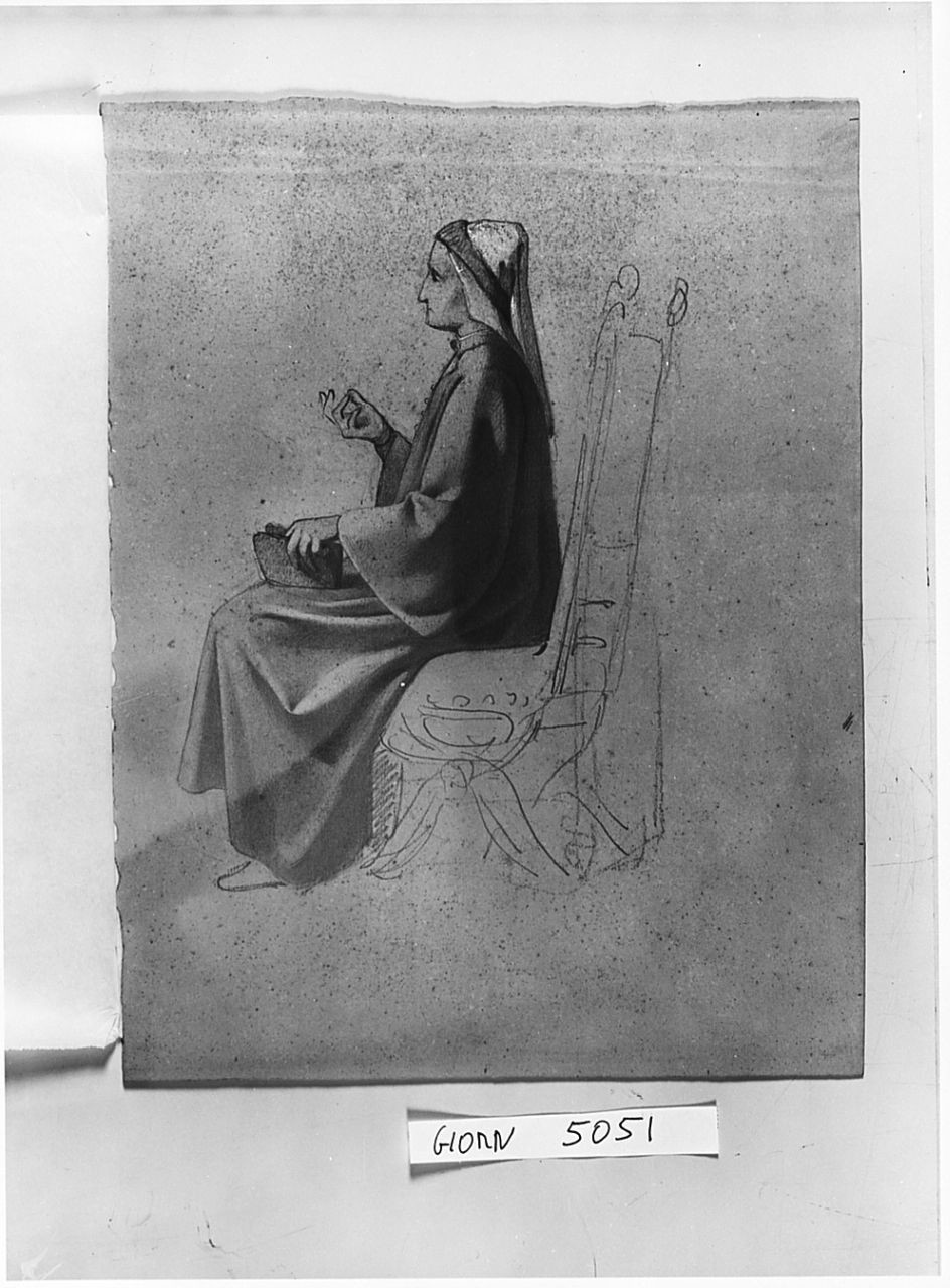 Dante Alighieri (disegno) di Saltini Pietro (sec. XIX)