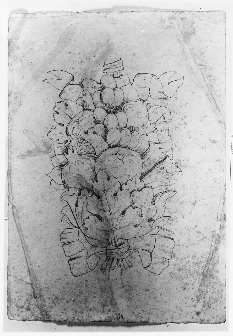 motivi decorativi vegetali (disegno) di Saltini Pietro (terzo quarto sec. XIX)