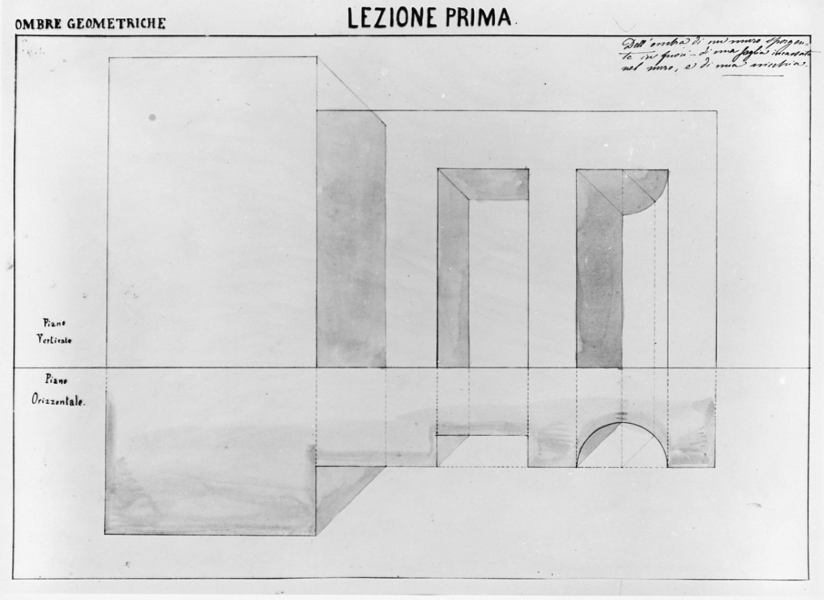 disegno geometrico (disegno) di Saltini Pietro (terzo quarto sec. XIX)