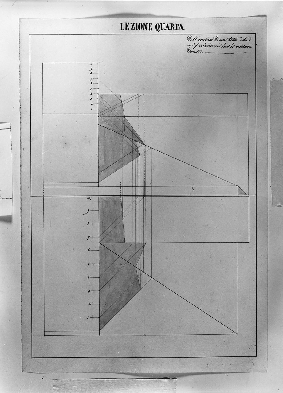disegno geometrico (disegno) di Saltini Pietro (terzo quarto sec. XIX)