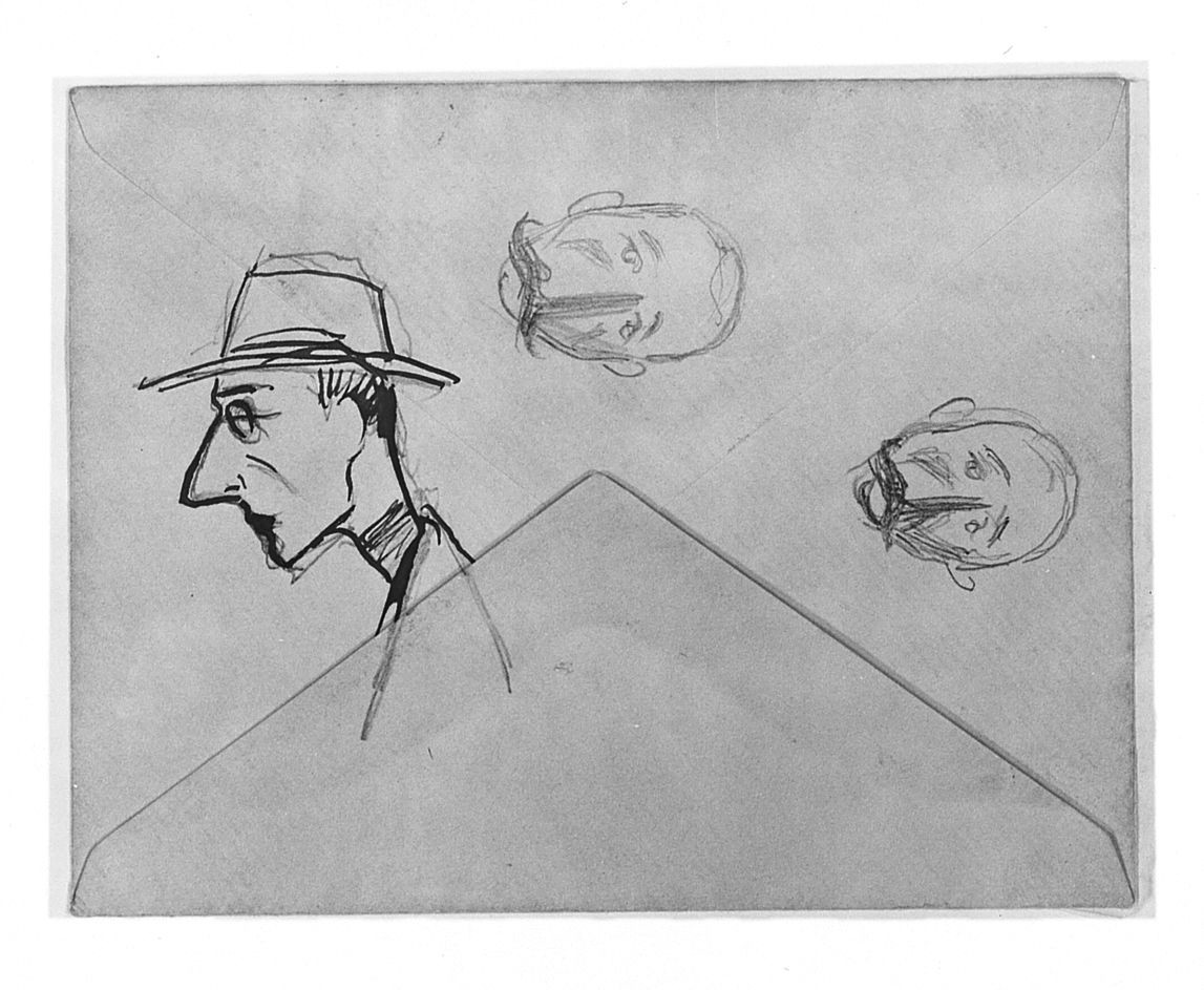 ritratto d'uomo di profilo (disegno) di Saltini Pietro (terzo quarto sec. XIX)