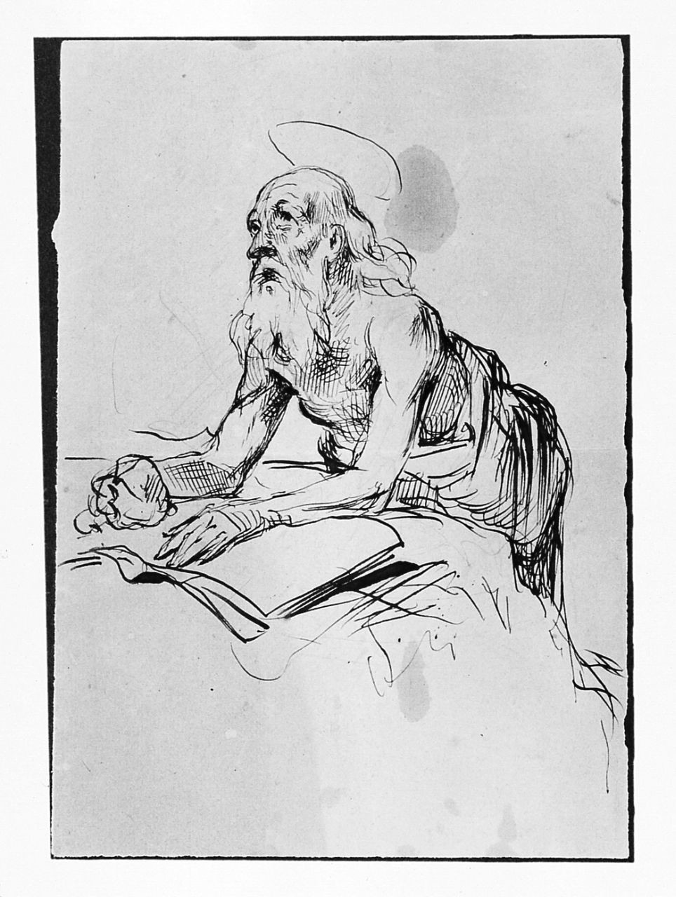 San Girolamo (disegno) di Saltini Pietro (terzo quarto sec. XIX)