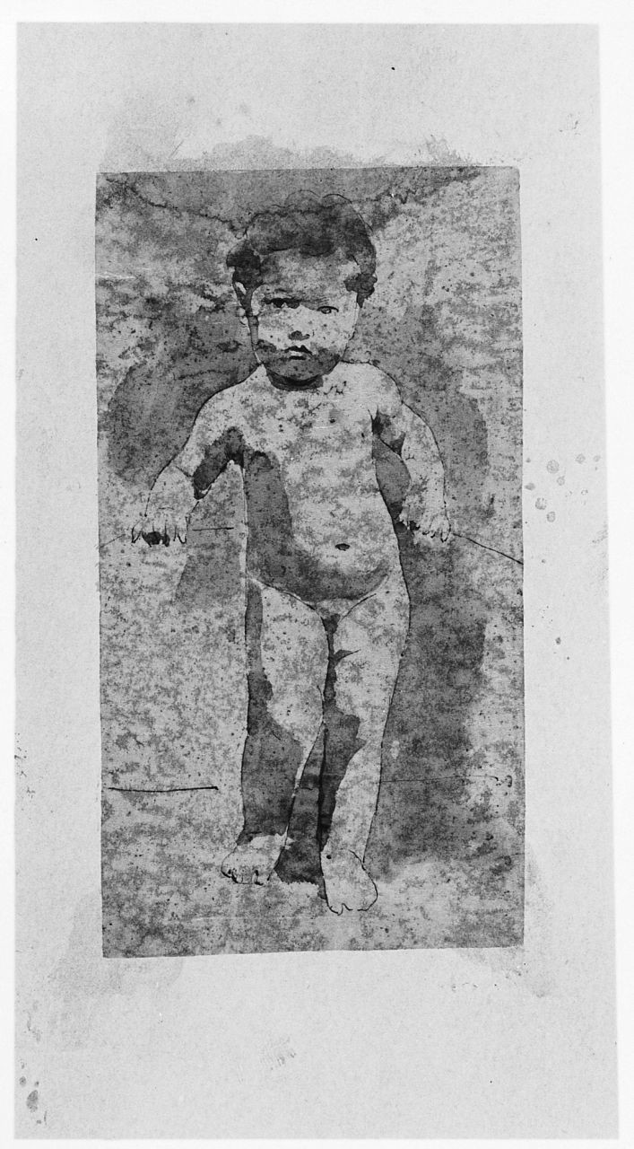 bambino (disegno) di Saltini Pietro (terzo quarto sec. XIX)