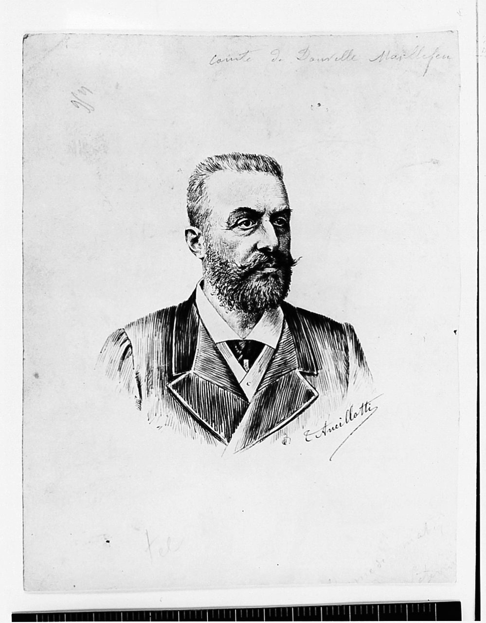 ritratto del conte Douville Maillefeu (disegno) di Ancillotti Torello (sec. XIX)