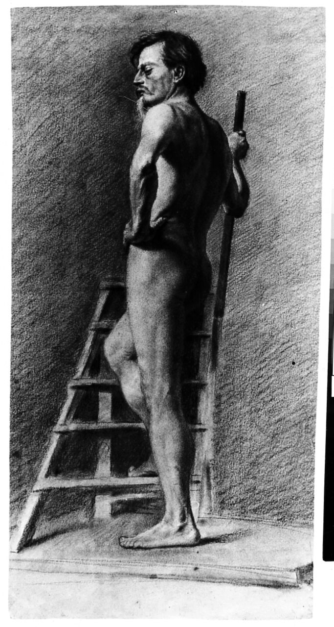 figura maschile (disegno) di Ancillotti Torello (sec. XIX)