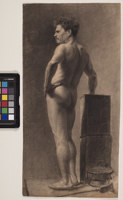 figura maschile (disegno) di Ancillotti Torello (sec. XIX)