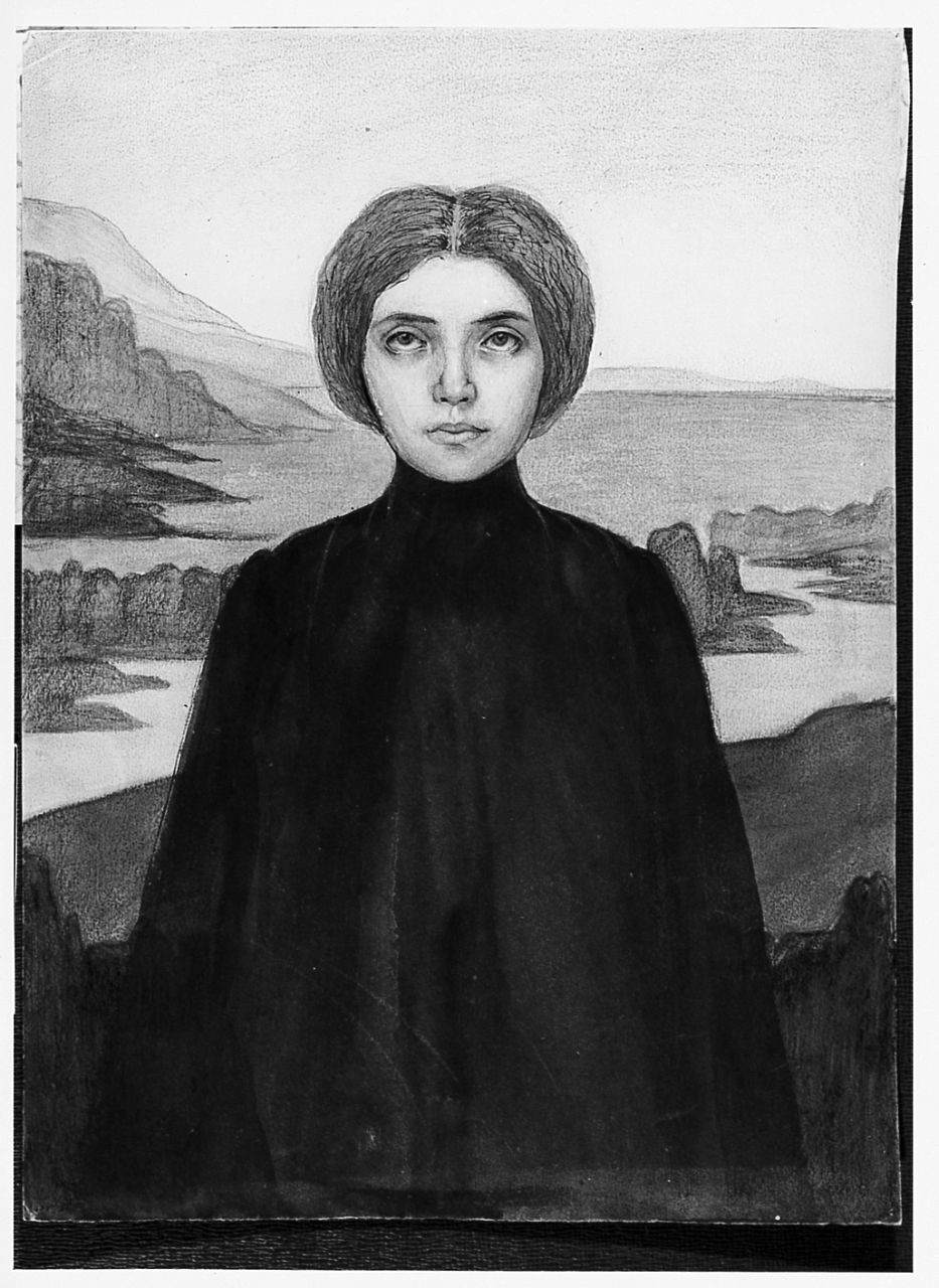 figura femminile (disegno) di Ancillotti Goretti Beatrice (sec. XX)