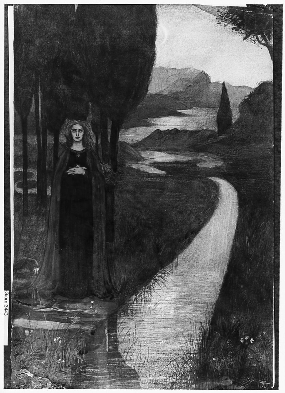 Ofelia (disegno) di Ancillotti Goretti Beatrice (sec. XX)