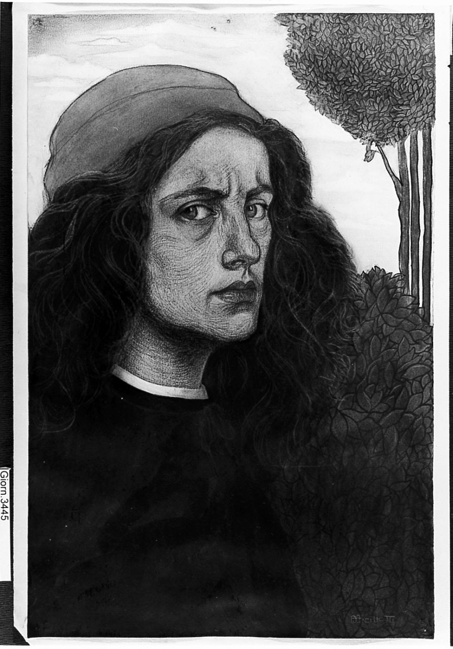 ritratto d'uomo (disegno) di Ancillotti Goretti Beatrice (sec. XX)