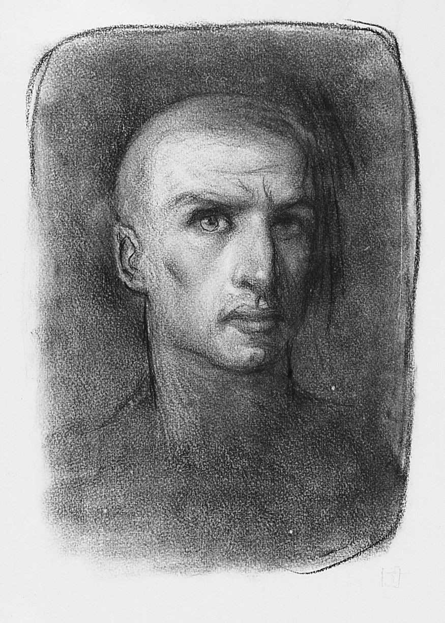 ritratto d'uomo (disegno) di Ancillotti Goretti Beatrice (sec. XX)