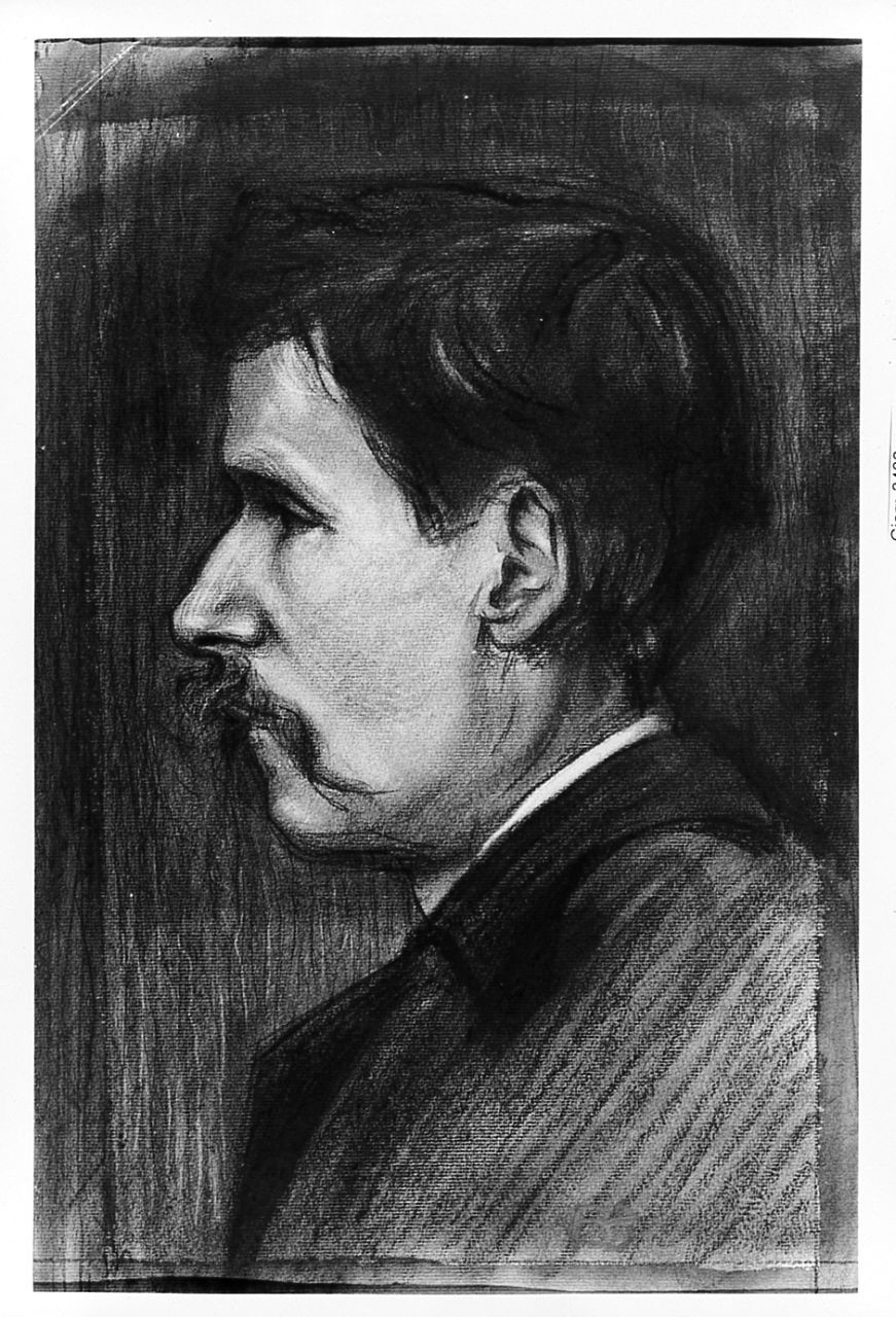 ritratto d'uomo (disegno) di Ancillotti Goretti Beatrice (sec. XX)