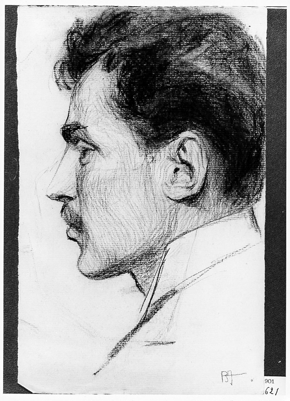 ritratto d'uomo (disegno) di Ancillotti Goretti Beatrice (sec. XX)