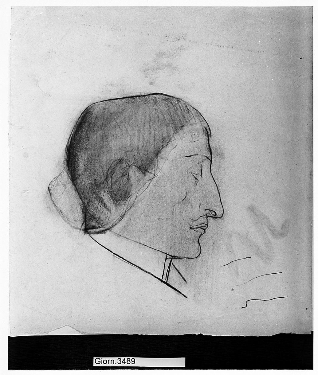 ritratto d'uomo (disegno) di Ancillotti Goretti Beatrice (sec. XX)