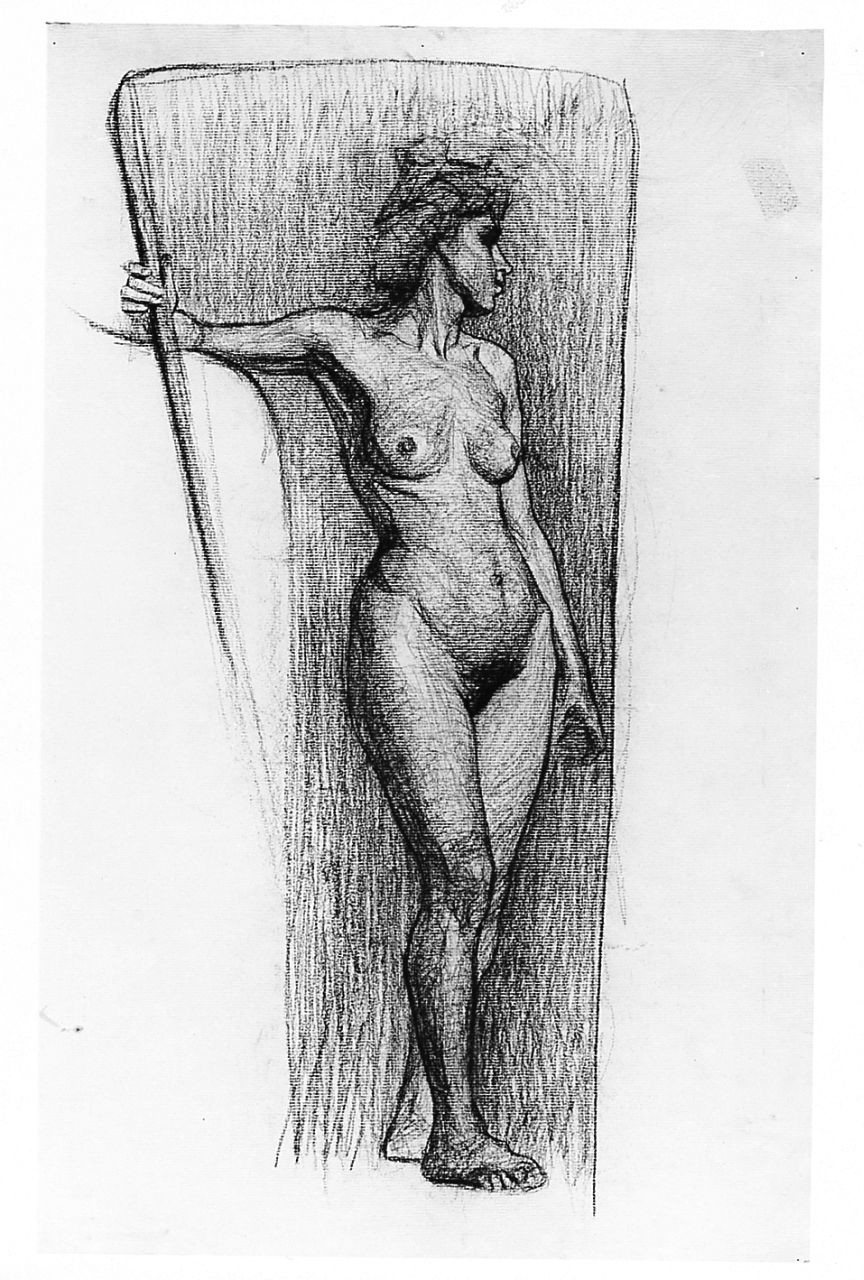 figura femminile nuda (disegno) di Ancillotti Goretti Beatrice (sec. XX)