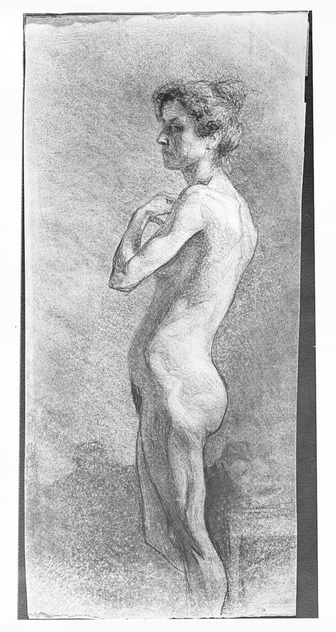 figura femminile nuda (disegno) di Ancillotti Goretti Beatrice (sec. XX)