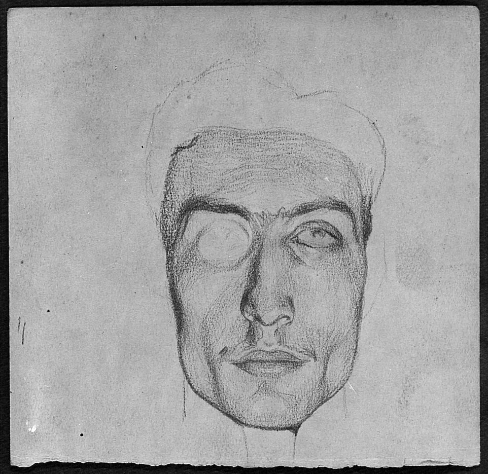 ritratto d'uomo (disegno) di Ancillotti Goretti Beatrice (sec. XX)