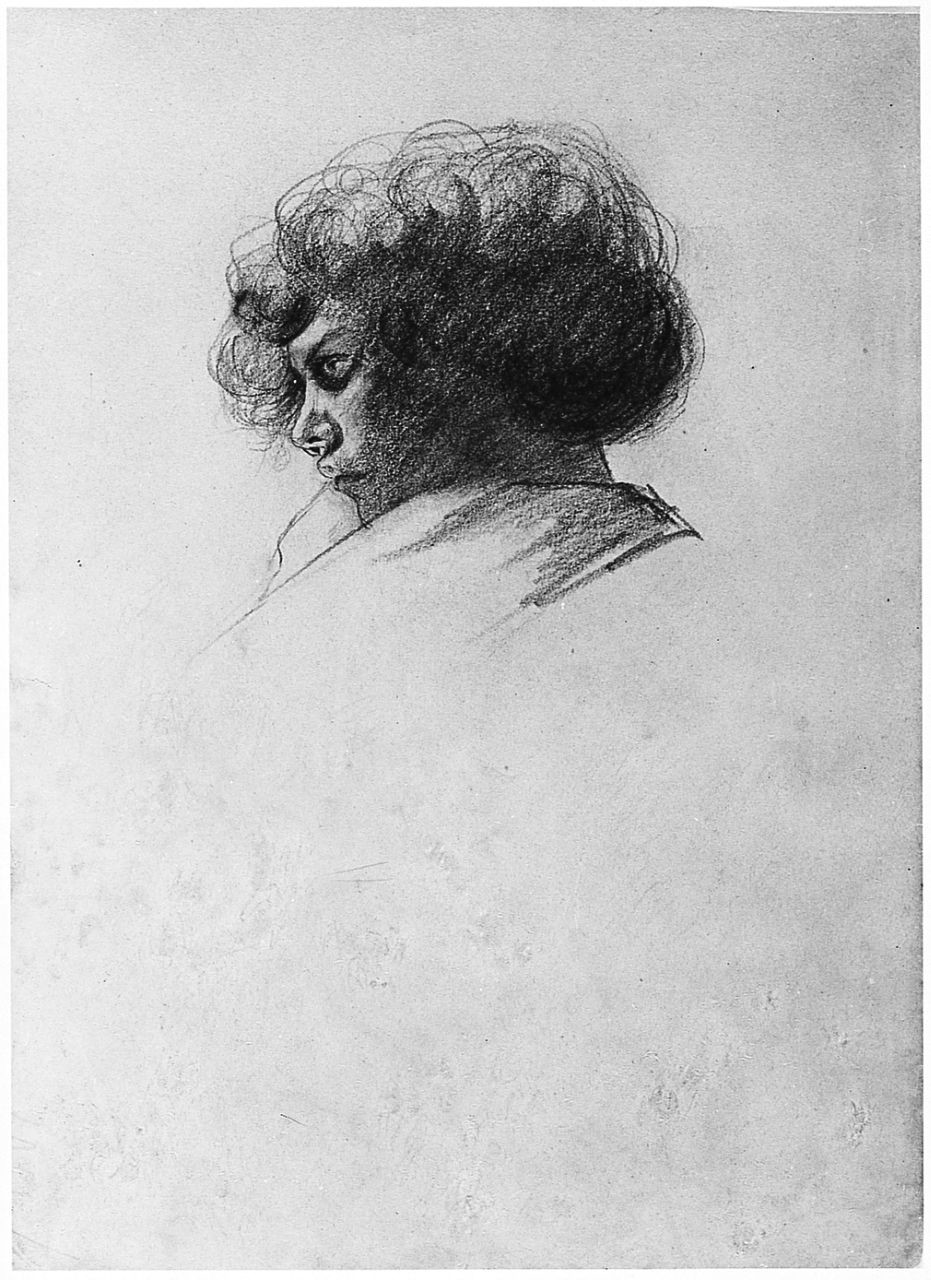 ritratto di donna (disegno) di Ancillotti Goretti Beatrice (sec. XX)