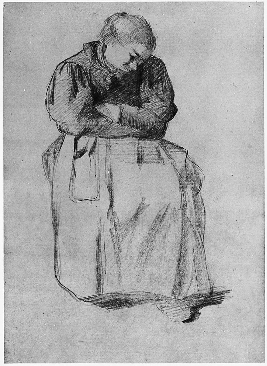 figura femminile (disegno) di Ancillotti Goretti Beatrice (sec. XX)