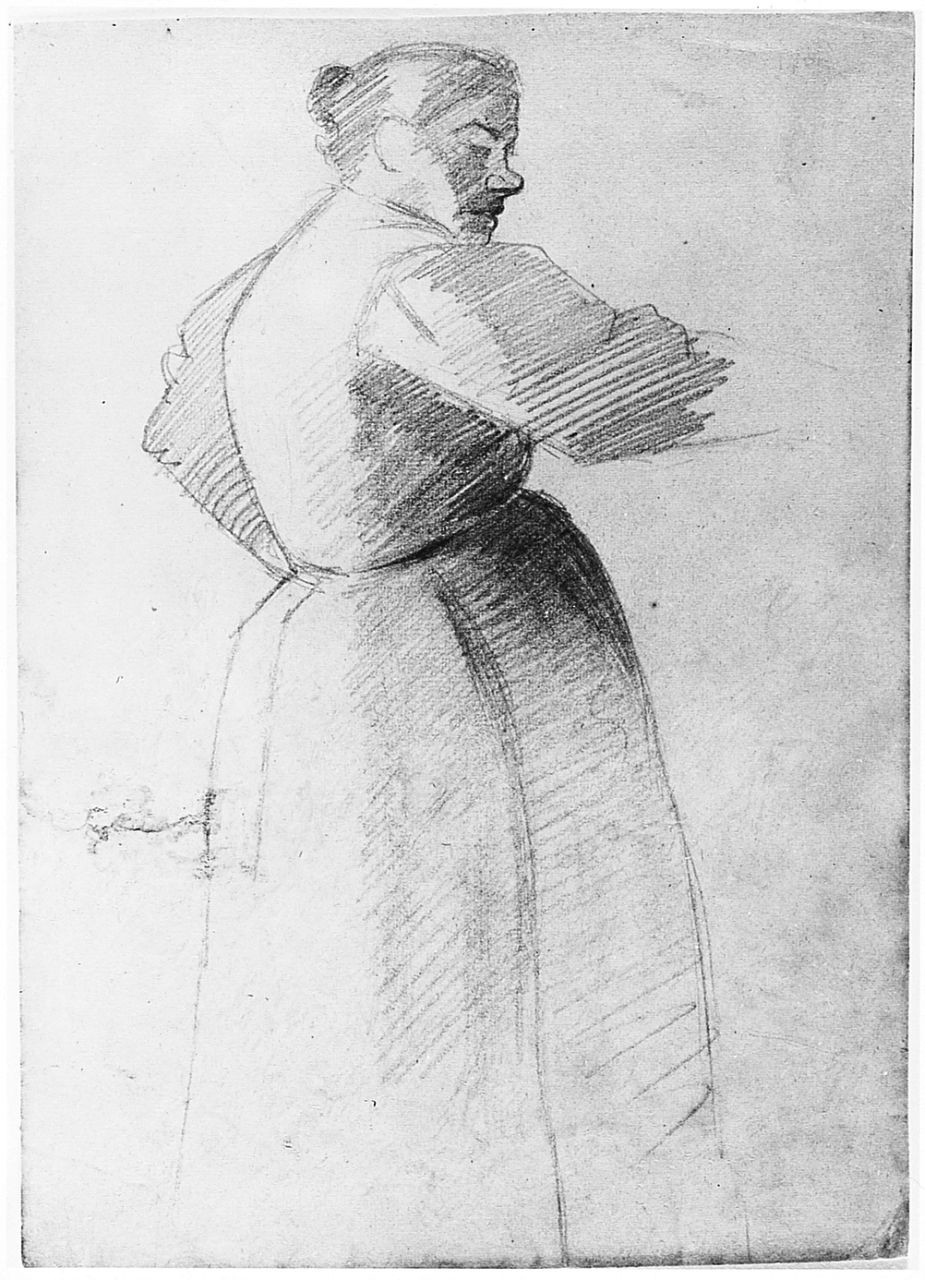 figura femminile (disegno) di Ancillotti Goretti Beatrice (sec. XX)