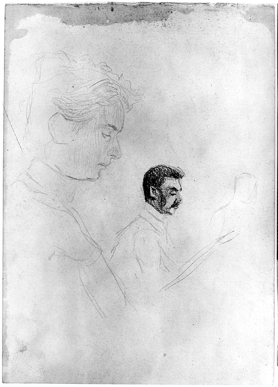 figure maschili e femminili (disegno) di Ancillotti Goretti Beatrice (sec. XX)