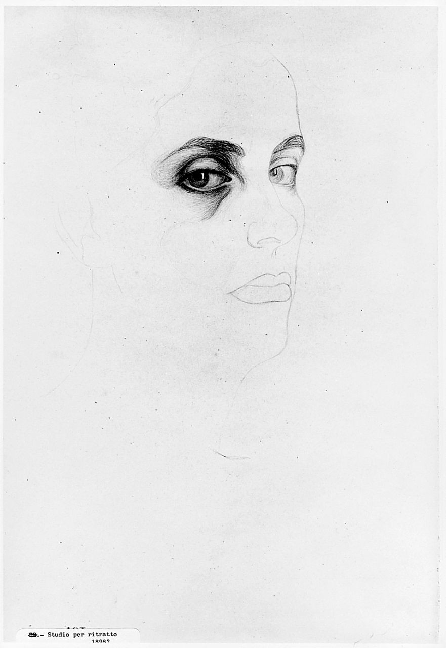 ritratto di donna (disegno) di Ancillotti Goretti Beatrice (sec. XIX)