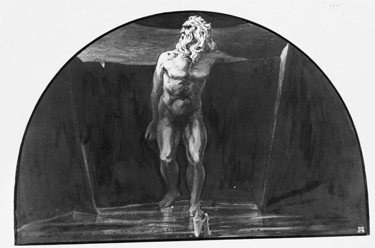 Anteo (disegno) di Martini Alberto (sec. XX)