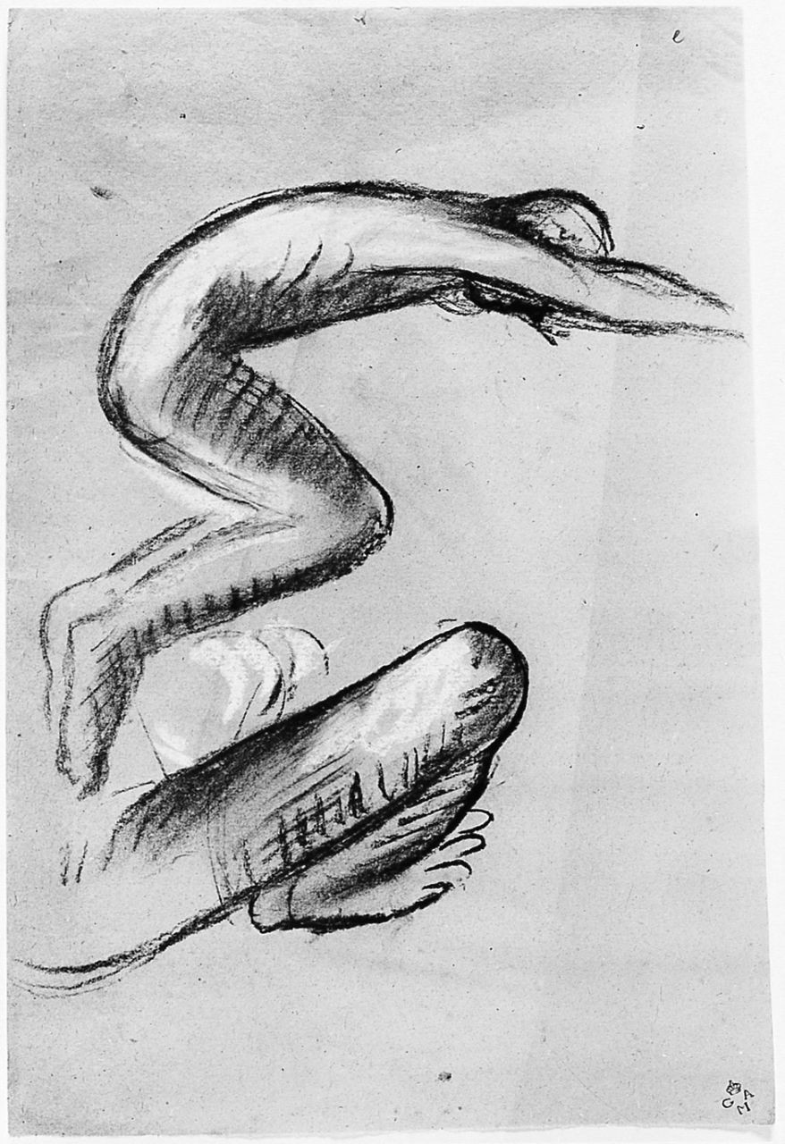 figura maschile (disegno) di Chaplin Elisabeth (sec. XX)