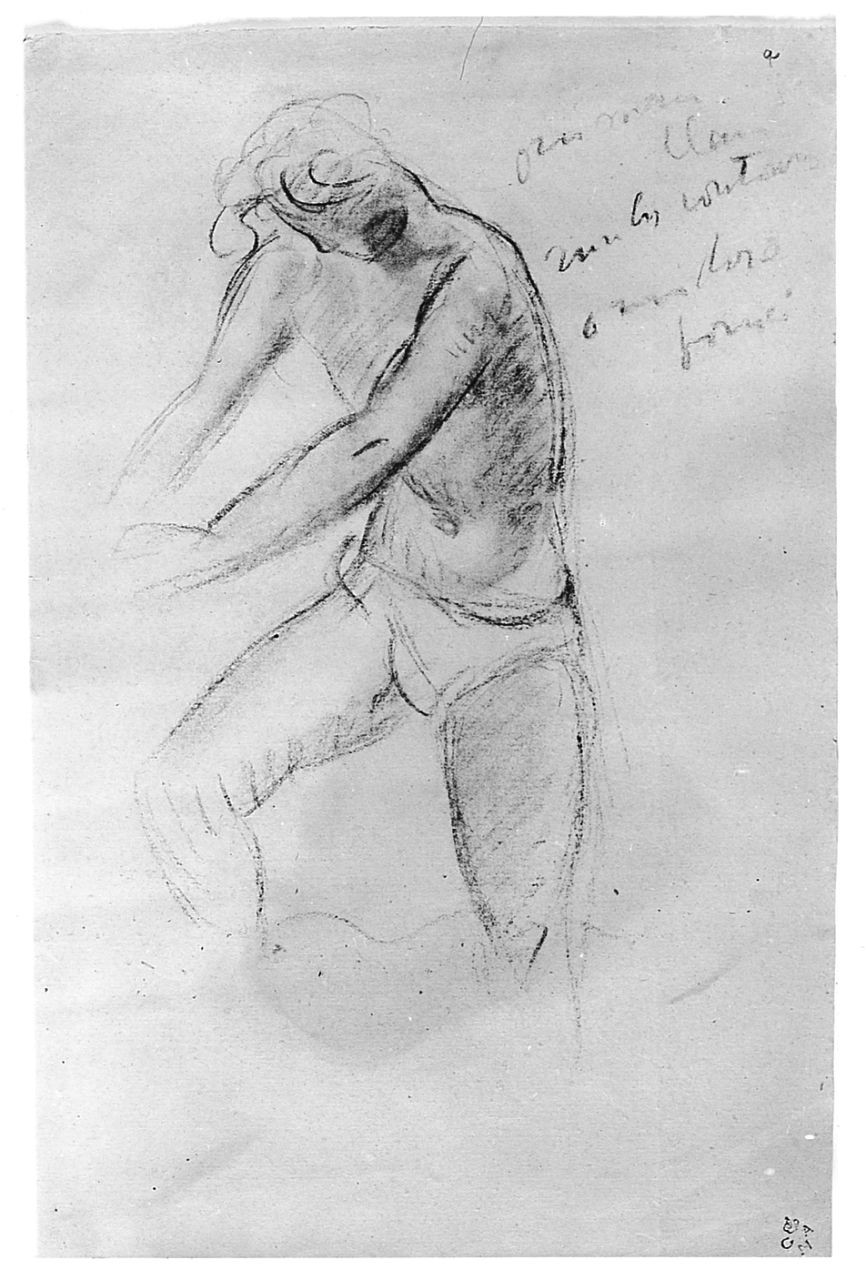 figura maschile (disegno) di Chaplin Elisabeth (sec. XX)