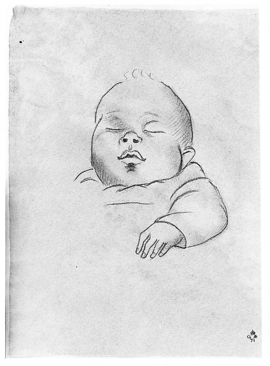 bambino (disegno) di Chaplin Elisabeth (sec. XX)