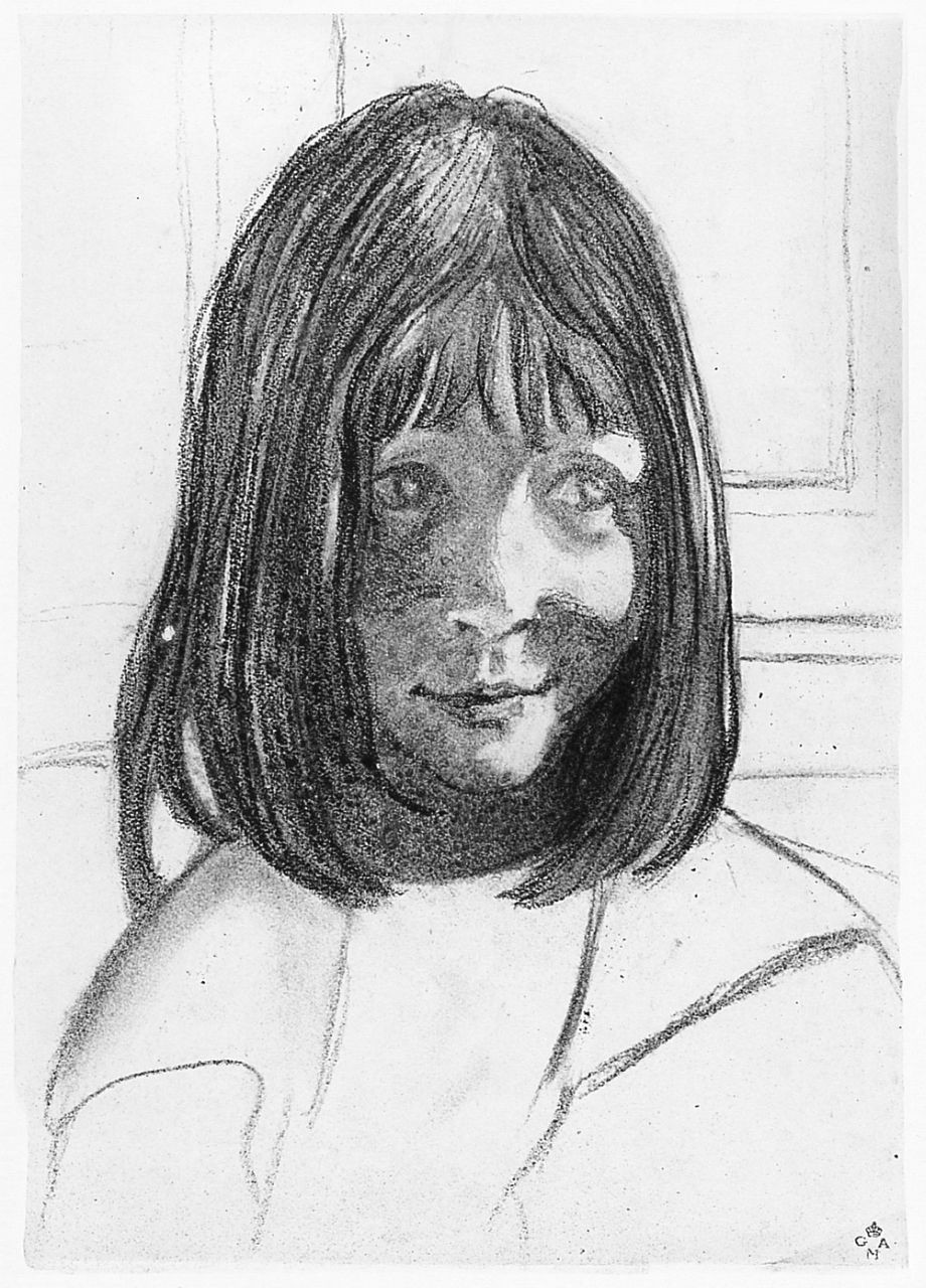 bambina (disegno) di Chaplin Elisabeth (sec. XX)