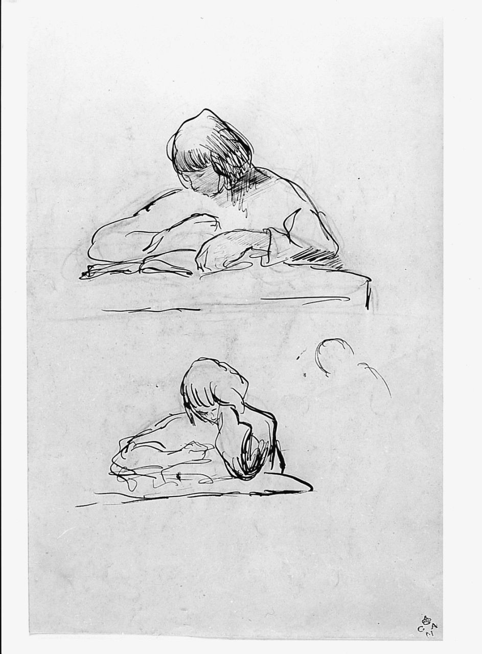 figure femminili (disegno) di Chaplin Elisabeth (sec. XX)