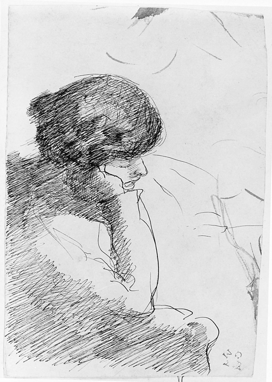 figura femminile (disegno) di Chaplin Elisabeth (sec. XX)