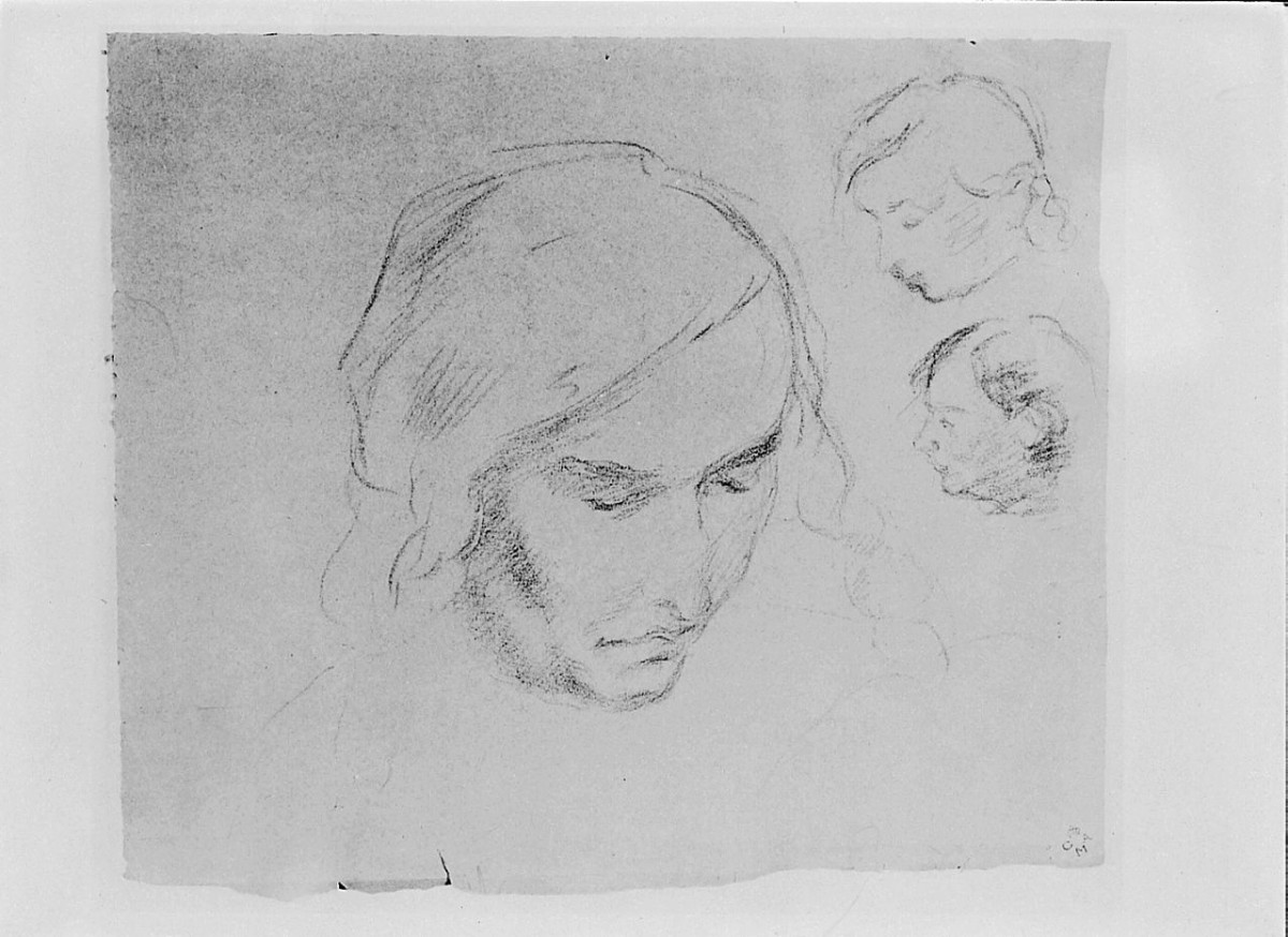 ritratto di donna (disegno) di Chaplin Elisabeth (sec. XX)