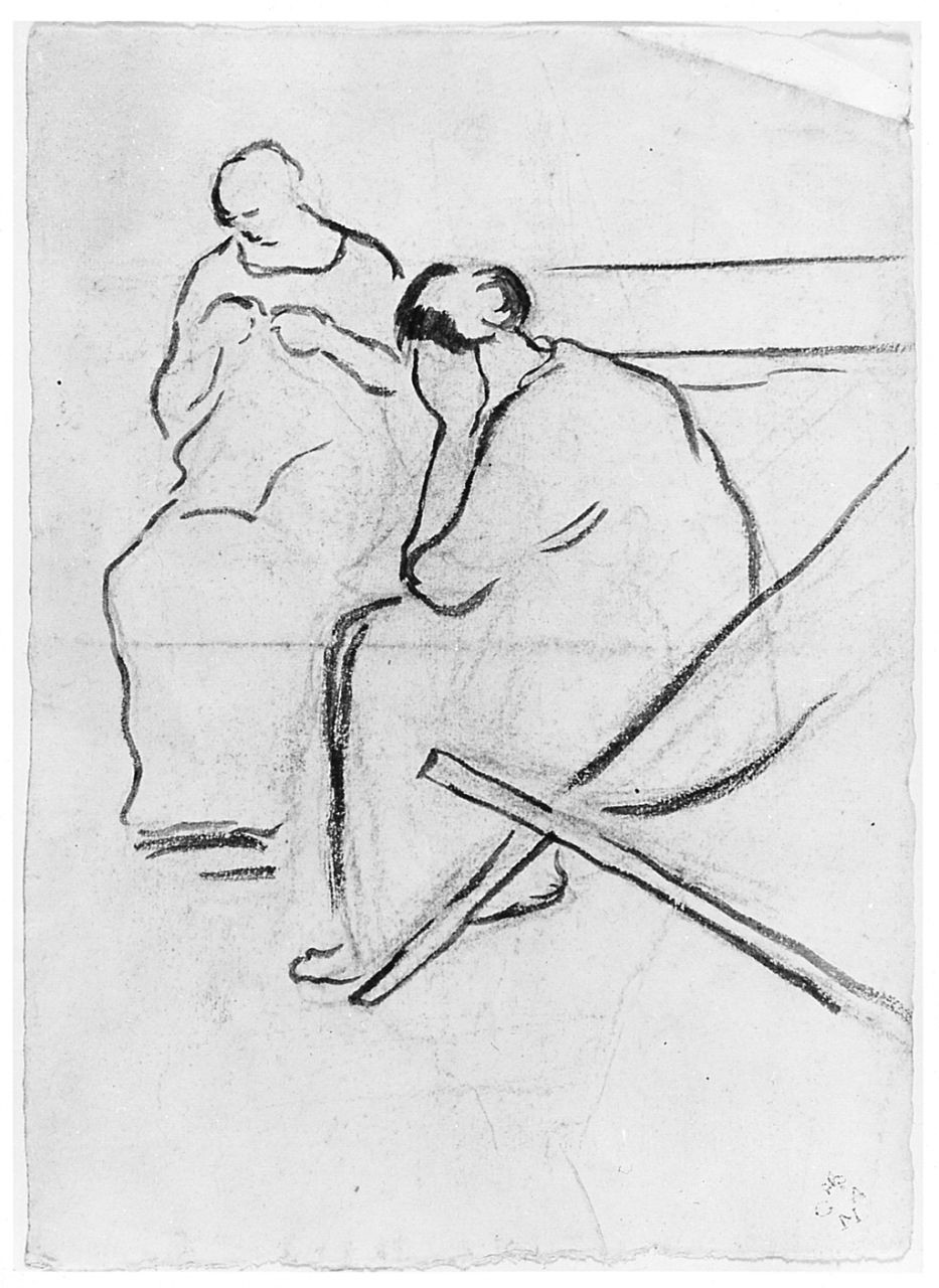 figure femminili (r.), figure femminili (v.) (disegno) di Chaplin Elisabeth (sec. XX)